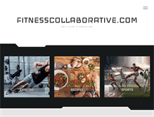 Tablet Screenshot of fitnesscollaborative.com